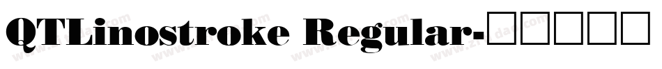 QTLinostroke Regular字体转换